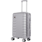 1 Unidad Maleta De Cabina 52x35x20cm, Unisex, Ideal Para Viajes De Pascua, Viajes Y Negocios; Capacidad 10kg, Material ABS, Cerradura De Combinación, Ruedas Desmontables Y Resistentes