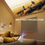 Mini proyector portátil para cine en casa y dormitorio