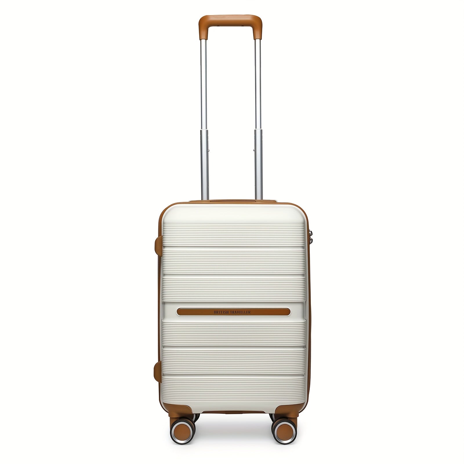 Maleta de Cabina Ligera de Polipropileno de 20/24/28 Pulgadas con Cerradura TSA, Ruedas Giratorias de 4 Ruedas, Adecuada para Viajes Aéreos y Equipaje de Avión