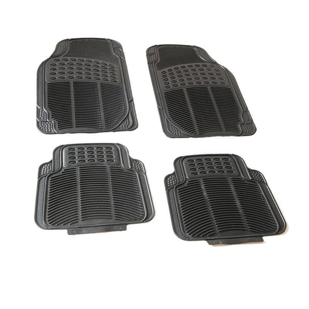 Alfombrillas Antideslizantes para Coche Alfombrillas Delanteras Set de 4 Alfombrillas Universales para Coche, Material PVC Duradero, Diseño Antideslizante y de Alta Gravedad, Instalación Fácil y Protección Completa para el Interior del Vehículo, Fácil de