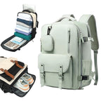 Mochila de Viaje para Cabina de Avion 43x30x18 para Vuelo Barato, Equipaje de Mano y Espaciosa con Compartimento para Zapatos y Mochila Antirrobo Multifuncional para Viajes (266)