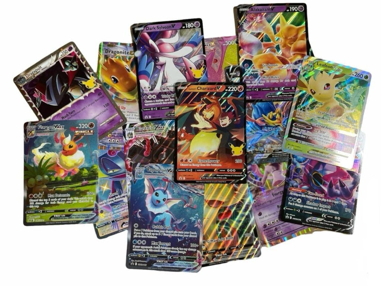 Paquete de 2 Cartas Jumbo Oficiales de Pokémon en Formato Xxl (Inglés) – Rareza Aleatoria (V/Vmax/Gx/Holo)