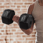 Juego de 2 Mancuernas Costoffs, Mancuernas de Hierro Fundido Hexagonales para Aeróbica, Gimnasia y Entrenamiento de Fitness