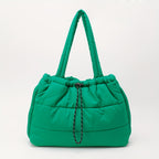 Bolso tote acolchado imprescindible 2026 - Bolso de hombro cruzado acolchado | Bolso de mano de gran capacidad inspirado en abrigo para mujer (Organizador multibolsillos)
