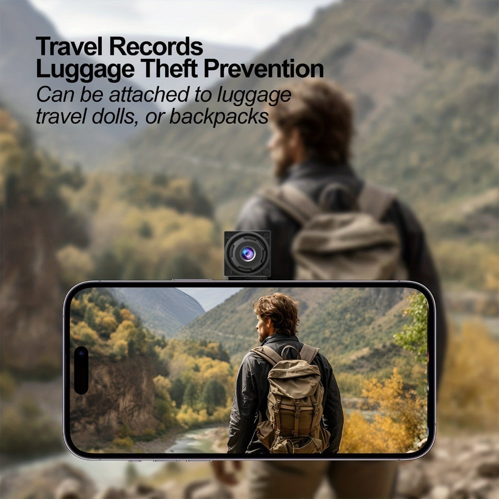 Memoria opcional de 16GB/32GB/64GB, cámara WIFI HD 1080, modo DIY, compatible con control remoto por aplicación de móvil, grabación y vídeo, portátil, fácil de usar, compatible con tarjeta TF, grabación en bucle, modo AP, detección de movimiento, recordat