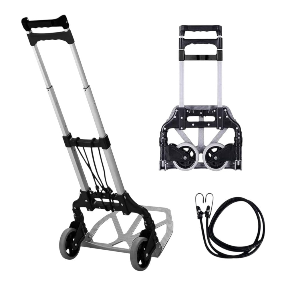 Carretilla de Mano para Transportar Materiales - Plegable y Fcil Transporte 100x40 cm - Plegada: 63x39cm - Sube Escaleras Fcil Carretilla de Mano Porttil Plegable Carro Ligero Aluminio Alloy Equipaje Hogar Almacén Jardn Oficina Coche (CA001 2599 )