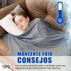 Mantas Refrescantes para Personas Calientes - Manta de Verano Delgada, Ligera, Transpirable, Suave, de Doble Cara, Mejorada para Cama, Sofá, Sillón, Mantiene Fresco para Sudores Nocturnos
