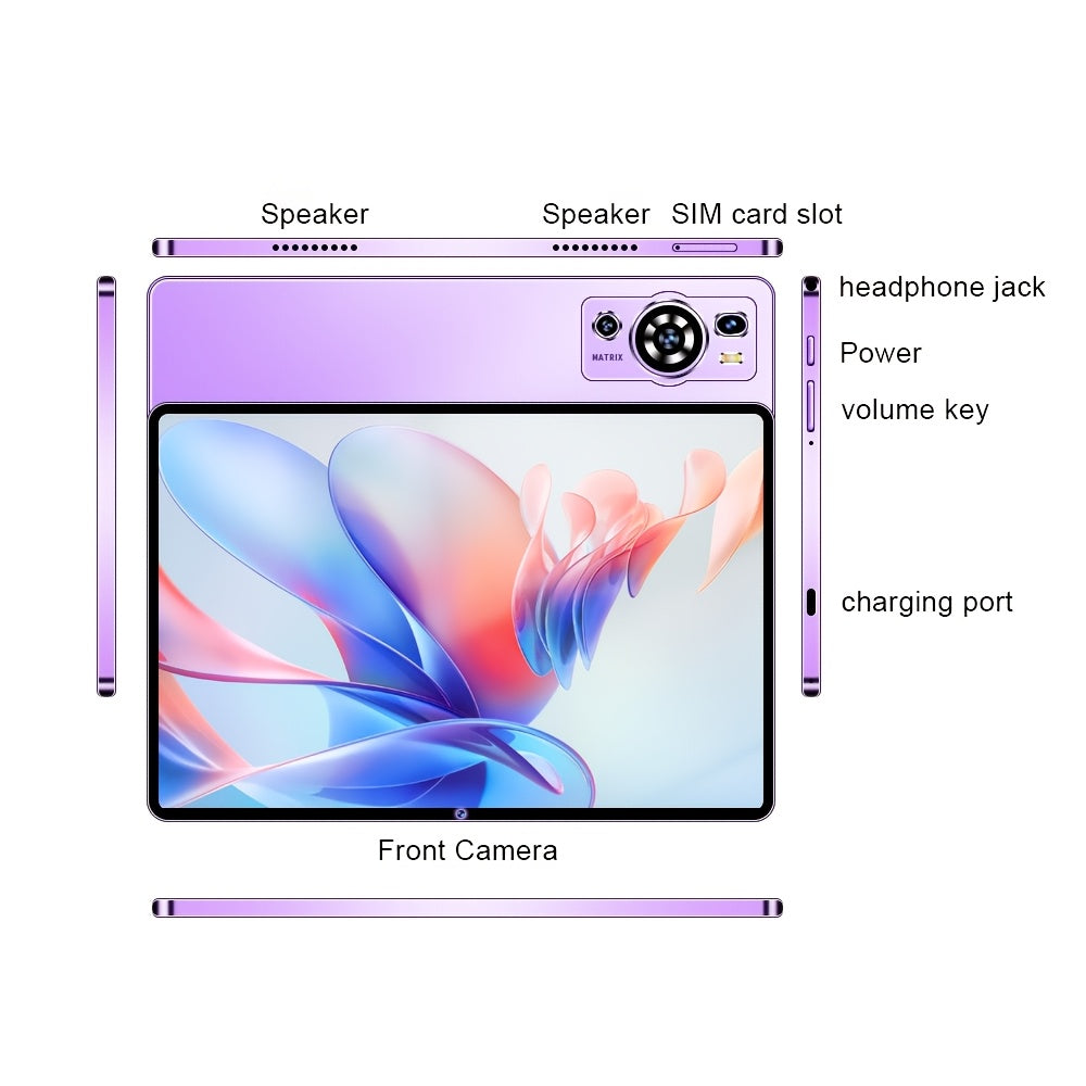 Tabletas Android | Tablet UXD A5 Android 15 con pantalla IPS de 10.1 pulgadas, 12GB de RAM, 256GB de ROM + Soporte de Expansión de 1TB
