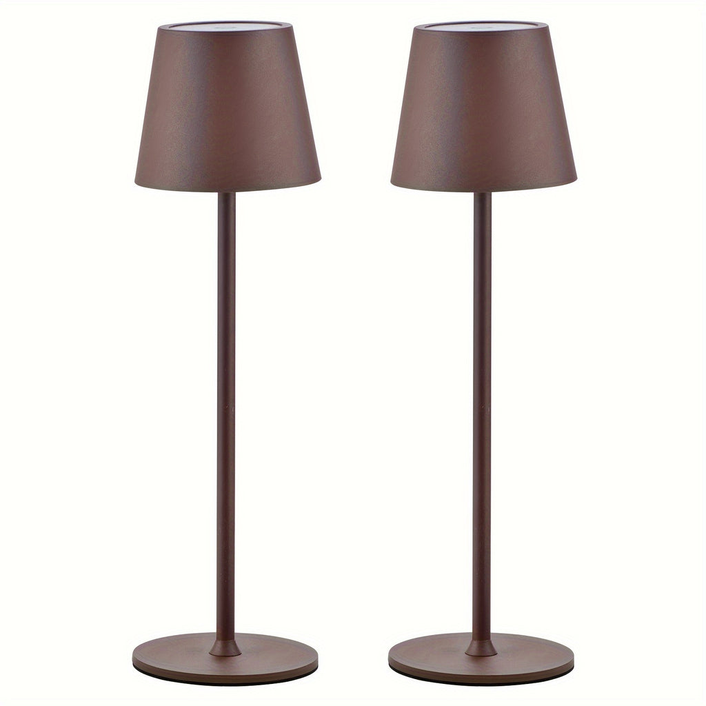 Lámpara de mesa para iluminación de dormitorio y escritorio | 2 L y Metal