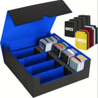 Caja de almacenamiento para tarjetas coleccionables para más de 3000 tarjetas, caja magnética para barajas de tarjetas adecuada para MTG y tarjetas deportivas, caja premium para barajas de tarjetas Commander con 10 separadores de tarjetas compatibles