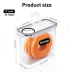 Caja de Almacenamiento de Filamento 4/6-Pack - Contenedor de Filamento para Impresión 3D con Etiqueta y Bolígrafo, 4 Litros (23.5X21.5X8.5 Cm), Caja de Almacenamiento Portátil para Filamento de Impresora 3D, Contenedor de Almacenamiento de Filamento, Dise