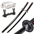 Espadas Katana Anime de Bambú de 104.14cm No Afiladas, Múltiples Estilos Incluyen Cinturón y Soporte para Espada, Regalo de Navidad Halloween, Accesorios de Cosplay para Disfraces de Personajes