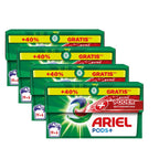 Pack De Ariel All-in-One Detergente Lavadora Líquido en Cápsulas/Pastillas,19+7 ( 26-130) Lavados, Más Poder Extra Quitamanchas, Limpieza Profunda