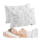1/2 Piezas de Almohadas de Soporte para el Cuello para un Sueño Relajante, Suaves y Cómodas,Almohada Alta 900g Núcleo de Almohada para Dormir, Absorbe la Humedad y es Transpirable, Adecuadas para Dormitorio, Sala de Estar, Decoración del Hogar