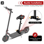 Asiento Ajustable en Altura para Patinete Eléctrico con Soporte Desmontable y Cojín - Reemplazo Adecuado para Adultos/Niños, Patinete, Vehículo de Pedales - Accesorio de Mejora de Estilo Bicicleta Portátil
