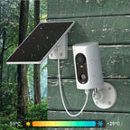 1/2 piezas, Cámara solar de baja potencia para exteriores 4G, 100% inalámbrica con energía solar, Cámara de seguridad para el hogar, Visión nocturna de 3MP, Seguimiento de movimiento, Detección PIR, Voz bidireccional, SIM y tarjetas SD incorporadas (no re