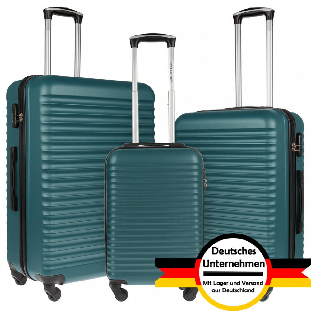 Juego de Equipaje de 3 Piezas con Carcasa Dura - Maleta XL de Equipaje de Mano, Juego de Maletas con Ruedas de 3 Piezas, Juego de Equipaje de Viaje, Oferta de Juego de 3 Maletas