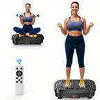 Placa de vibración inteligente para ejercicio, pérdida de peso y drenaje linfático, salud - Plataforma de entrenamiento de cuerpo completo con 99 niveles de velocidad, tecnología de vibración silenciosa, diseño portátil para gimnasio en casa, tonificación