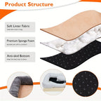 Cama para perros | Cama para perros de espuma viscoelástica L/XL/XXL/XXXL, sofá ortopédico y para mascotas, cojín con respaldo lavable con