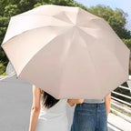 1 y 2 Especificaciones Opcionales, Paraguas Plegable con Hebilla Totalmente Automática, y Protección Solar, Adecuado Tanto para Hombres Como para Mujeres, Paraguas de Viaje, Con un Diámetro de 106cm/41.2 pulgadas Cuando Está Abierto, Robusto y Duradero, P
