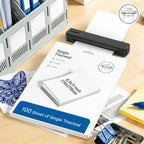 Papel de impresión térmica D810 100/200 hojas, impresión térmica, tamaño carta estadounidense, compatible con impresoras térmicas D810, tamaño 21.59X27.94 cm, 1 paquete