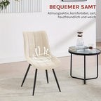 2 sillas de comedor, silla giratoria, silla de cocina, silla de sala de estar, sillón con respaldo, asiento de terciopelo, para cocina, sala de estar, sala de estar