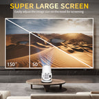 Proyector | Mini proyector portátil, con sistema Android 13, corrección automática de trapezoide, rotación de 180°, apto para