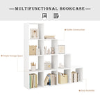 Estantería vertical 136 cm de madera | Libros decoración y almacenamiento en casa