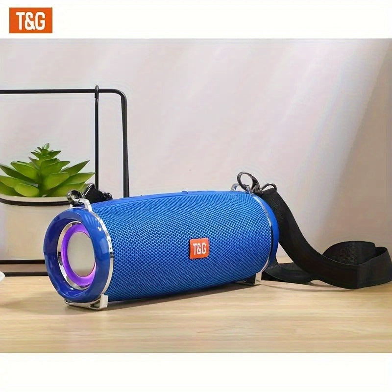 Altavoz Bluetooth | Altavoz Inalámbrico Portátil de Alta Potencia TG192, Caja de Música con Correa, Con Luz LED Intermitente, Se Puede Conectar a