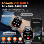 SIEMORL Smartwatch para hombre con más de 50 horas de tiempo de espera ultra largo, reloj inteligente HD de 1.7 pulgadas con batería de 1000 mAh/Función de teléfono/Más de 110 modos deportivos/Monitoreo del sueño, Reloj para hombre para iPhone Android Pod
