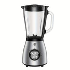 SUPERLEX Profi-Mixer 800W con Recipiente de Vidrio de 1.5L, Cuchillas de Acero Inoxidable 4 Plegables (SUS301), 2 Velocidades + Función de Pulso, Triturador de Hielo, Doble Seguridad - Batidora de Alto Rendimiento para Batidos y Hielo