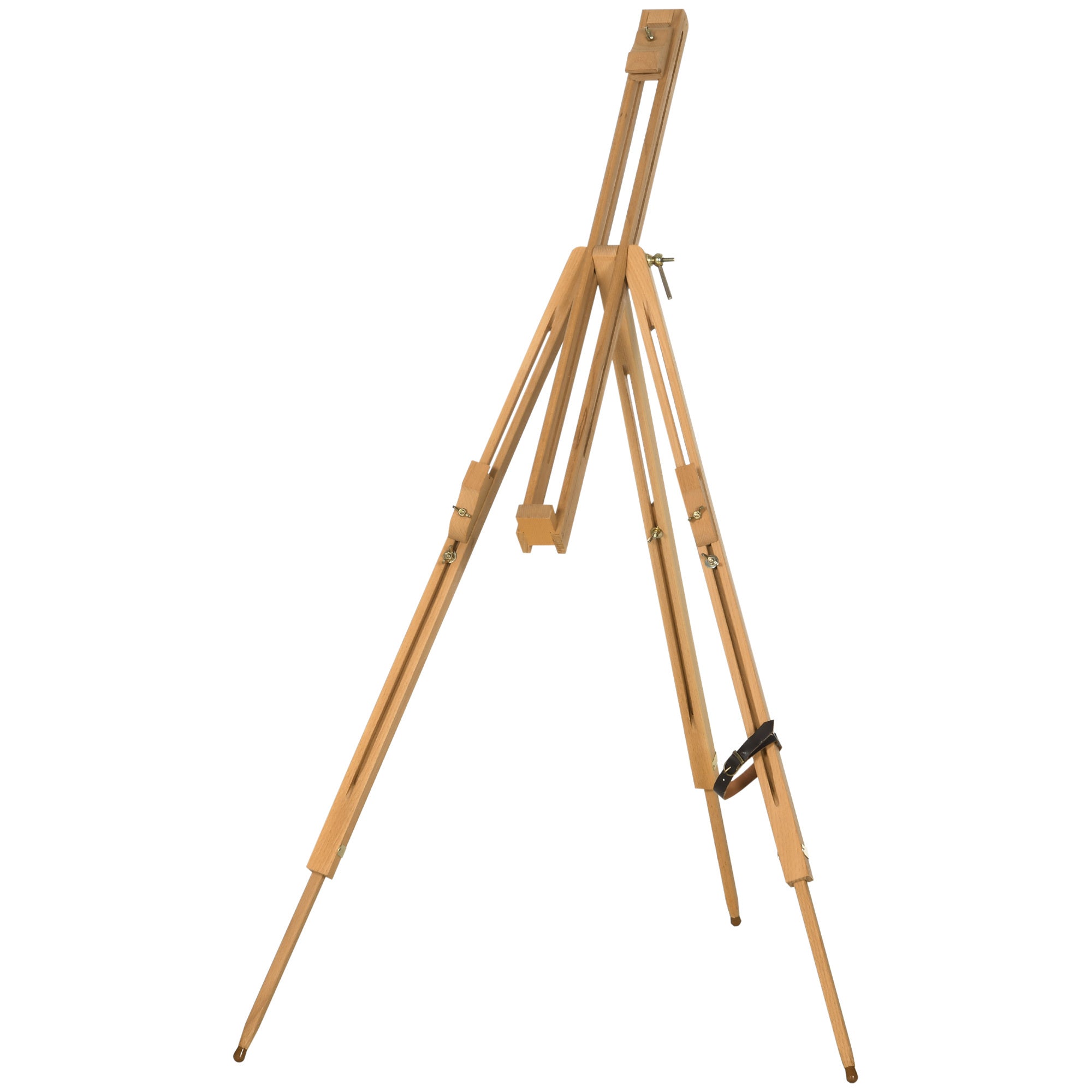 Caballete de madera Vinsetto Artist con soportes, plegable y portátil para artistas de bodas, sostiene lienzos de hasta 66/107 cm, madera natural