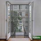 Mosquitera - Magnética Multidimensional para Puertas y Ventanas de Balcón - Mosquitera con Cierre Automático - Variantes de Ancho 80-160 Cm - Longitud 210/220 Cm - Diferentes Colores - para Hogar, Apartamento y Balcón - Protección contra Moscas y Mosquito