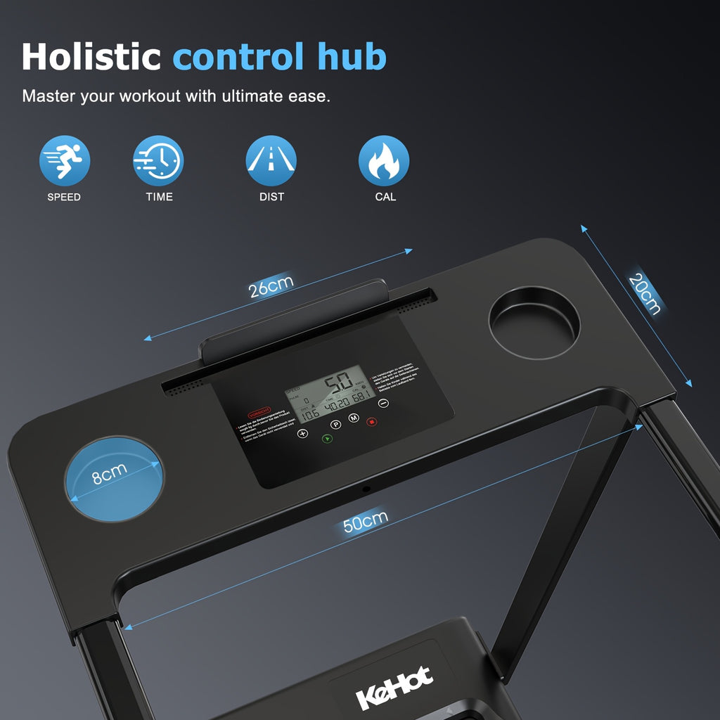 Cinta de correr plegable 3 en 1 para el hogar, motor DC de 2.5HP de pico, control de velocidad de 1-12km/h, pantalla LED, 12 programas preestablecidos, cambio de triple modo, altavoz de música, cinta ancha, compacta para equipo de fitness en el hogar, sin