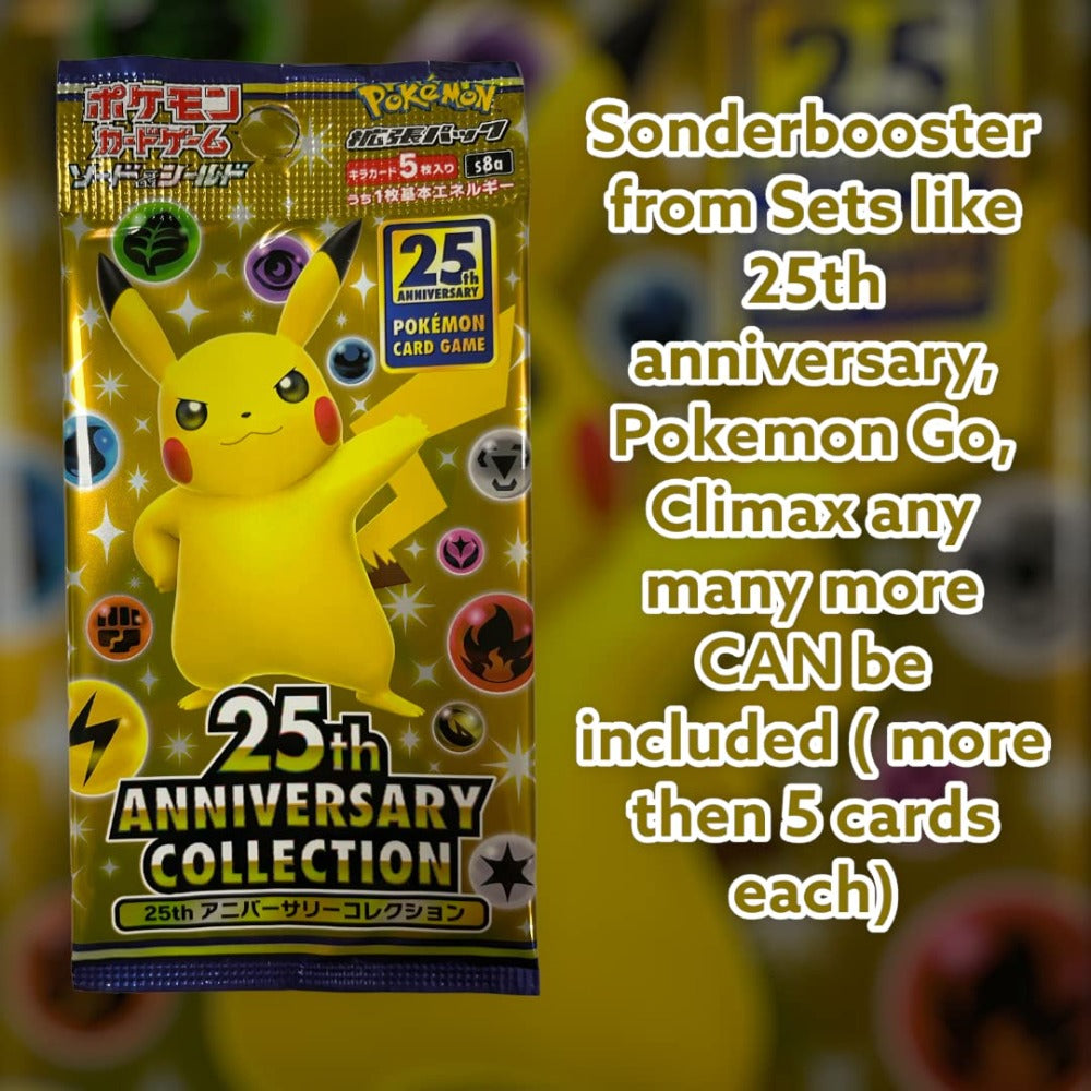 3 Paquetes Originals de Booster de Pokémon Japoneses – Últimas Cartas de Colección de la Serie + Protección de Envío Heartforcards®