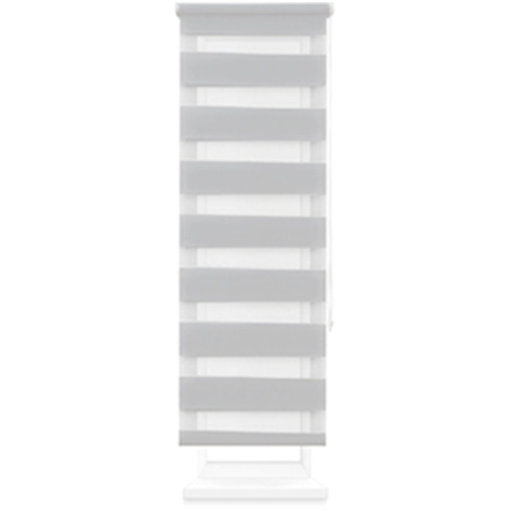 Estor enrollable de día y noche de doble capa, sin taladro, fácil instalación, resistente y duradero