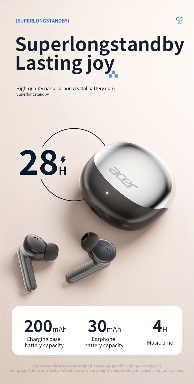 Auriculares Bluetooth Acer TWS in-ear con graves y baja latencia