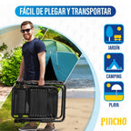Tumbona Jardin Exterior Plegable Gravedad Cero - Pack 2 Sillas Reclinables o Hamacas para Playa, Terraza y Camping con Portavasos, Ligeras y Cómodas