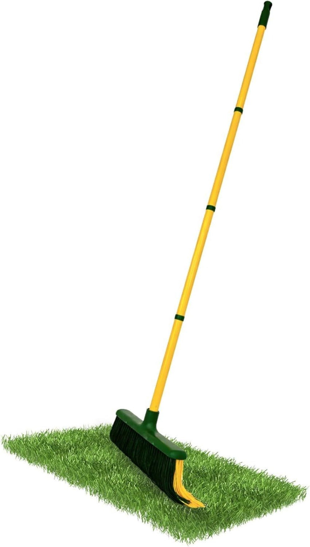 PLANTAWA Cepillo para Césped Artificial con Mango Extensible Desmontable 0,80–1,40 m | Limpieza, Peinado y Mantenimiento de Césped Sintético, Alfombrillas y Jardín