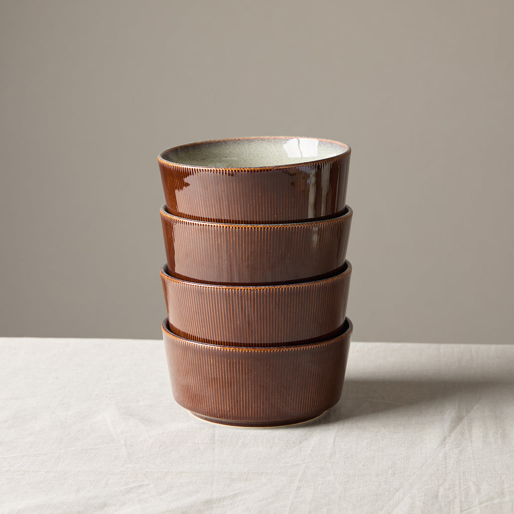 Juego de 4 piezas, 6 pulgadas, Ø15.3 cm, 848 ml, Juego de cubiertos de cerámica, Juego de tazones, Tazones para muesli, Tazones para postre, Tazón para frutos secos, Tazón para helado, Tazón para snacks, Adecuado para restaurantes, familias, cafeterías, f