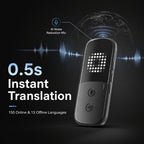 Peiko Dispositivo de Traducción de 150 Idiomas, Traductor de Voz en Tiempo Real Bidireccional con IA, Gadget Tecnológico Mini, Traducción sin Conexión, Ideal para Aprendizaje, Viajes y Comunicación Empresarial