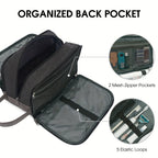 Neceser de Viaje de Lona con Asa Lateral para Hombre y Mujer, Organizador de Artículos de Aseo de Viaje, Bolsa de Afeitado con Bolsillo Separado para Artículos Secos y Húmedos para Viajes