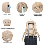 Mochila de cabina expandible 40x25x20-25cm | compartimiento para zapatillas | Mochila casual compatible con portátil 14 pulgadas