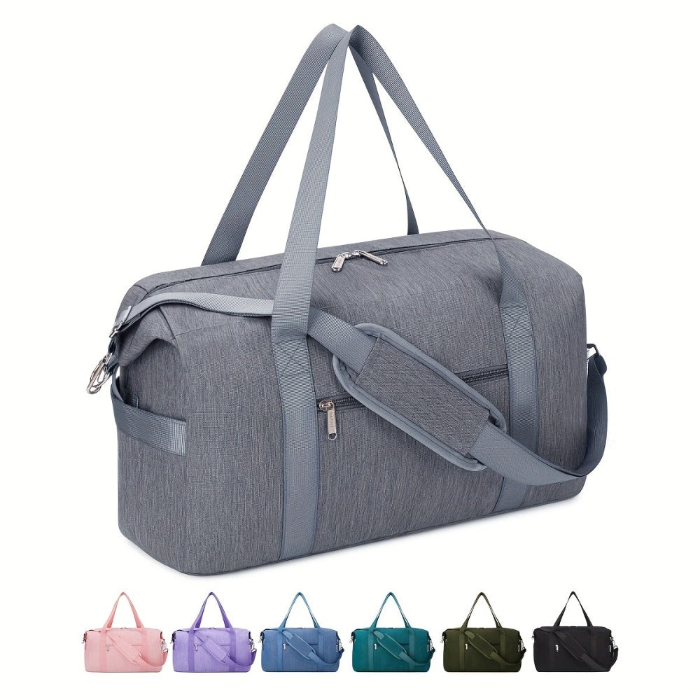Nueva bolsa de equipaje plegable debajo del asiento 2026 18X14X8 para aerolíneas | Ligera, transportable y con bolsillo húmedo, duradera y portátil - Artículos esenciales de viaje para mujeres/hombres