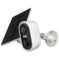 Cámara de seguridad inalámbrica con panel solar para exteriores LaxiHub, visión nocturna FHD de 3MP, foco, batería sin cables de 5200mAh, detección humana PIR, audio bidireccional, almacenamiento en tarjeta SD/nube, cámara de visión nocturna a color, cáma