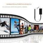 Cámara Inalámbrica HD 1080P Portátil con Control Remoto a Través de la App Móvil, Grabación de Audio y Video, Fácil de Usar, Expandible con Tarjeta TF, Grabación en Bucle, Ideal para Seguridad en el Hogar, Deportes, Investigaciones, Registros de Aprendiza