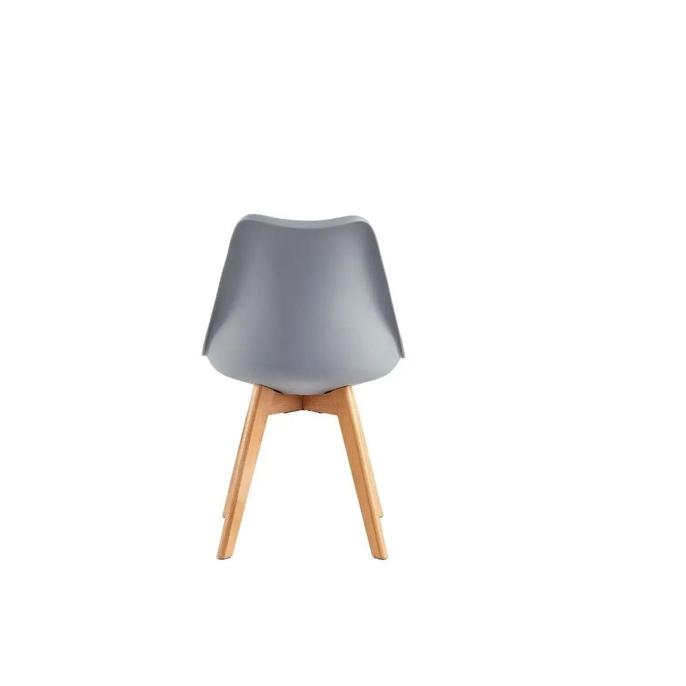 Sillas de comedor MCC Direct en juego de 4 piezas, sillas de cocina, sillas de oficina, silla de concha de diseño, "Eva" disponible en 7 colores de moda