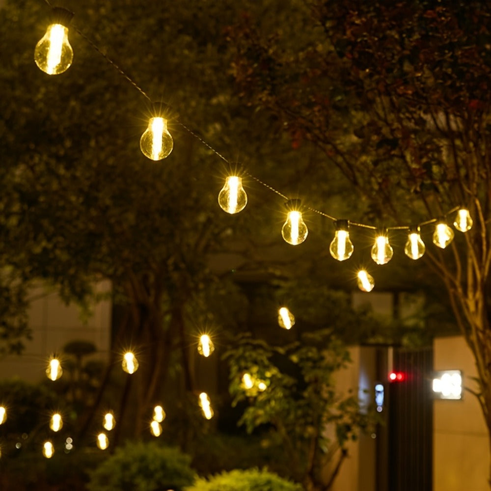 Guirnalda LED solar de ocho modos | Para jardín, camping y fiestas