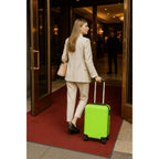 Maleta Avión Equipaje de Mano Viaje Cabina Trolley ABS Rígida 4 Ruedas Maleta de cabina rigida con asa telescopica 55x35x20CM