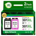 Multipack de cartuchos de repuesto 301 XL para impresoras HP 301, HP 301 XL, HP Envy 4500, 5530, 5534, 4504, DeskJet 2540, 1510, 2544, 2549, OfficeJet 4630, 4632, 2620, 2622 (1 , 1 color)